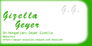 gizella geyer business card